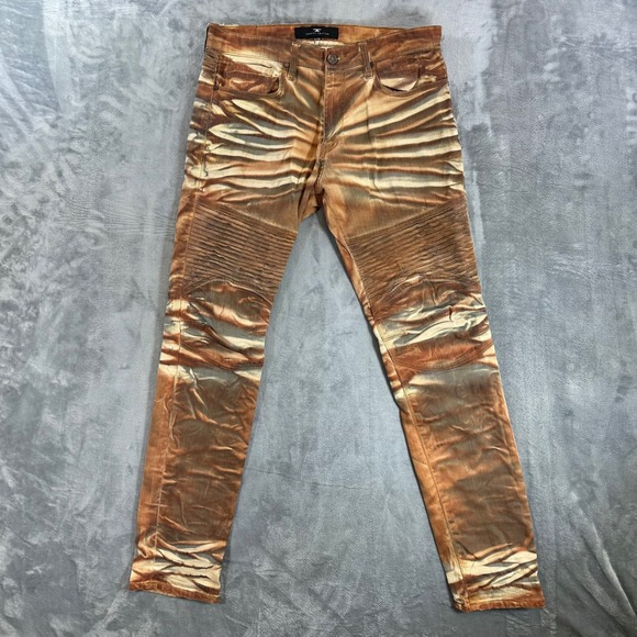 Jordan Craig Other - Jordan Craig Aaron Legacy Edition Biker Jeans Mens Size 36x34 Rust Sand Wash
